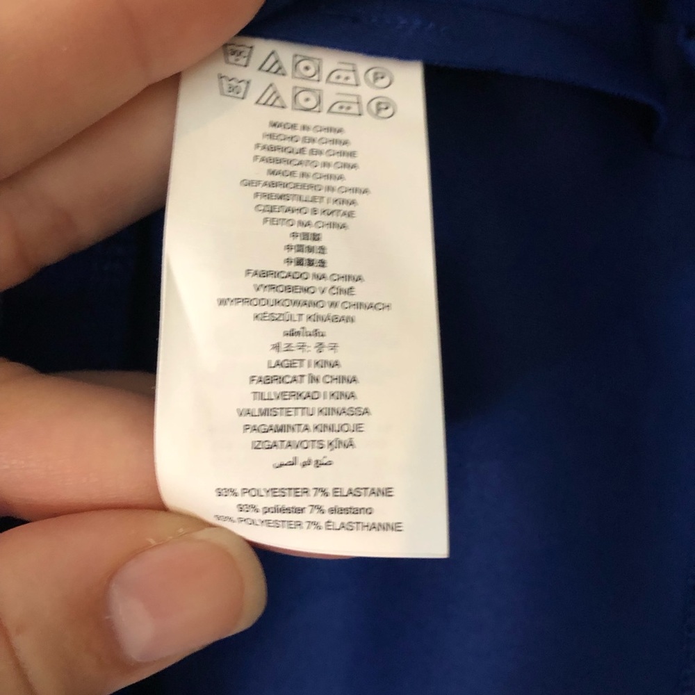 BNWOT Michael Kors Royal Blue Skater Skirt Dress in Scuba material 👗 - Picture 7 of 9